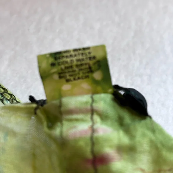 Kathmandu Imports Boho Patchwork Tie Front Bell Sleeve Blouse size small/medium - Picture 7 of 9